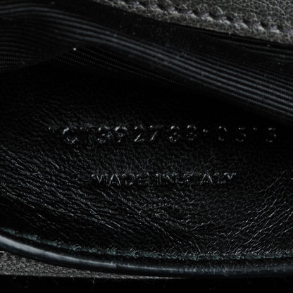 Saint Laurent Sheepskin Matelasse Chevron Monogram Large College Satchel Dark Anthracite 10 of 10