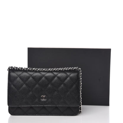Chanel Caviar Quilted Wallet On Chain WOC Black 11 of 11
