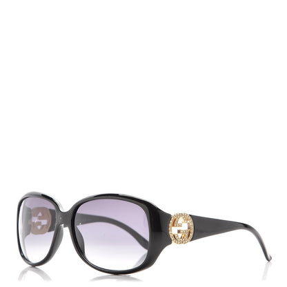 Gucci Acetate Crystal GG Sunglasses GG3578/S Black 1 of 8
