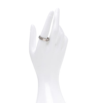 Cartier 18K White Gold 5.5mm LOVE Ring 61 9.5 2 of 4
