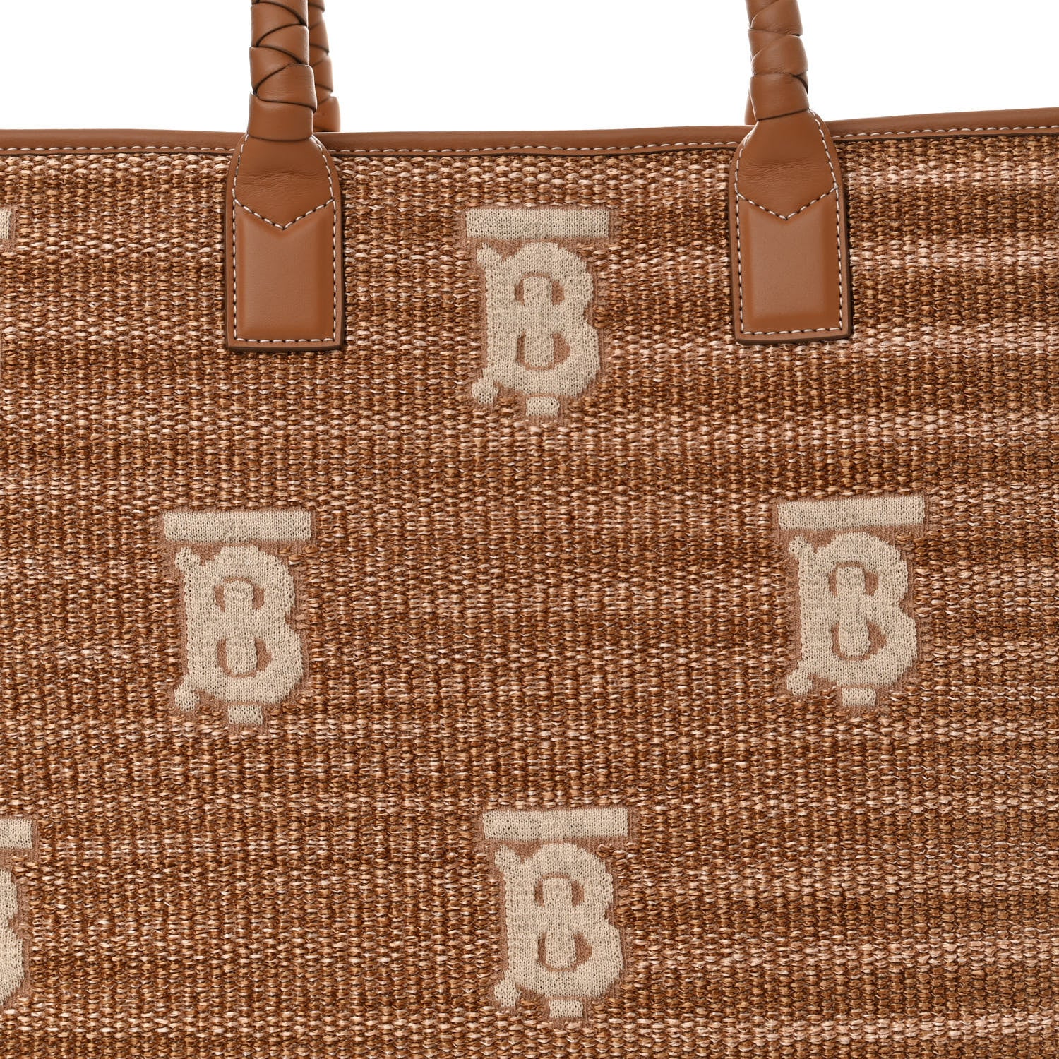 Burberry Raffia Calfskin Medium Freya Tote Natural 8 of 10