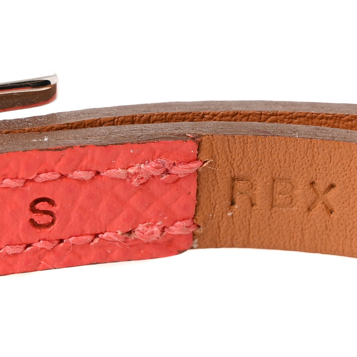 Hermes Epsom Behapi Double Tour Bracelet S Rose Extreme 4 of 5
