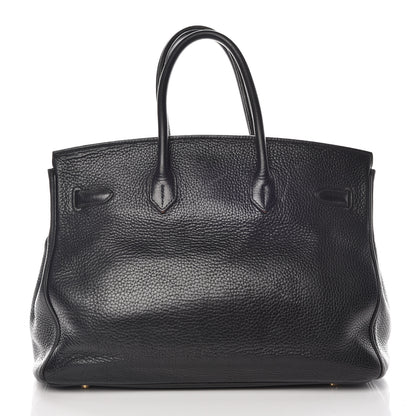 Hermes Taurillon Clemence Birkin 35 Black 4 of 42