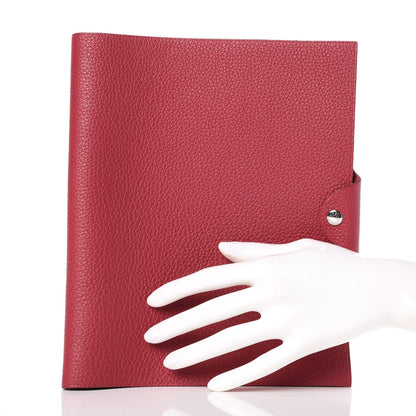 Hermes Togo Ulysse MM Notebook Cover Rubis 2 of 7