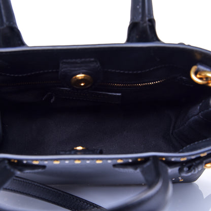 Burberry Smooth Calfskin Riveted Small Banner Tote Black 5 of 19