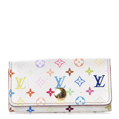 Louis Vuitton Monogram Multicolor Multicles 4 Key Holder White Litchi 1 of 13