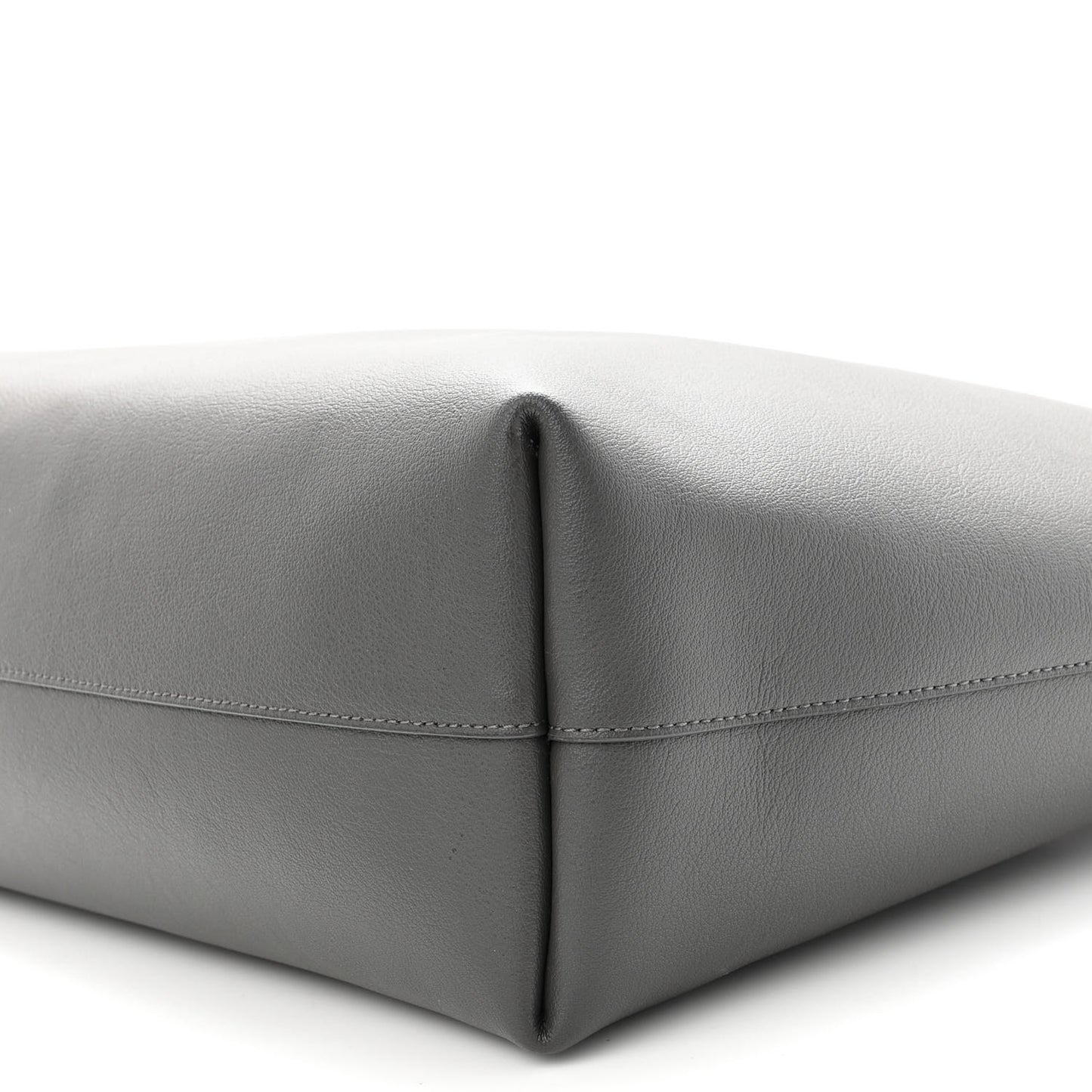 Calfskin Large Shopping Tote Pebble