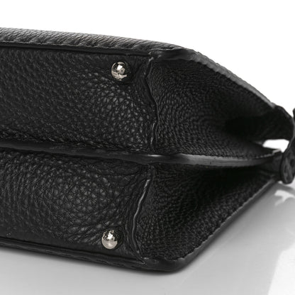 Fendi Cuoio Romano Selleria Chamois Medium Peekaboo I SEE U Satchel Black Camel Sunflower 8 of 8