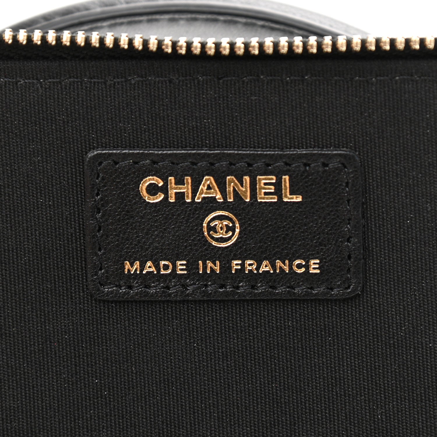 Chanel Lambskin Quilted Small Top Handle Vanity Case With Chain Black 6 of 11
