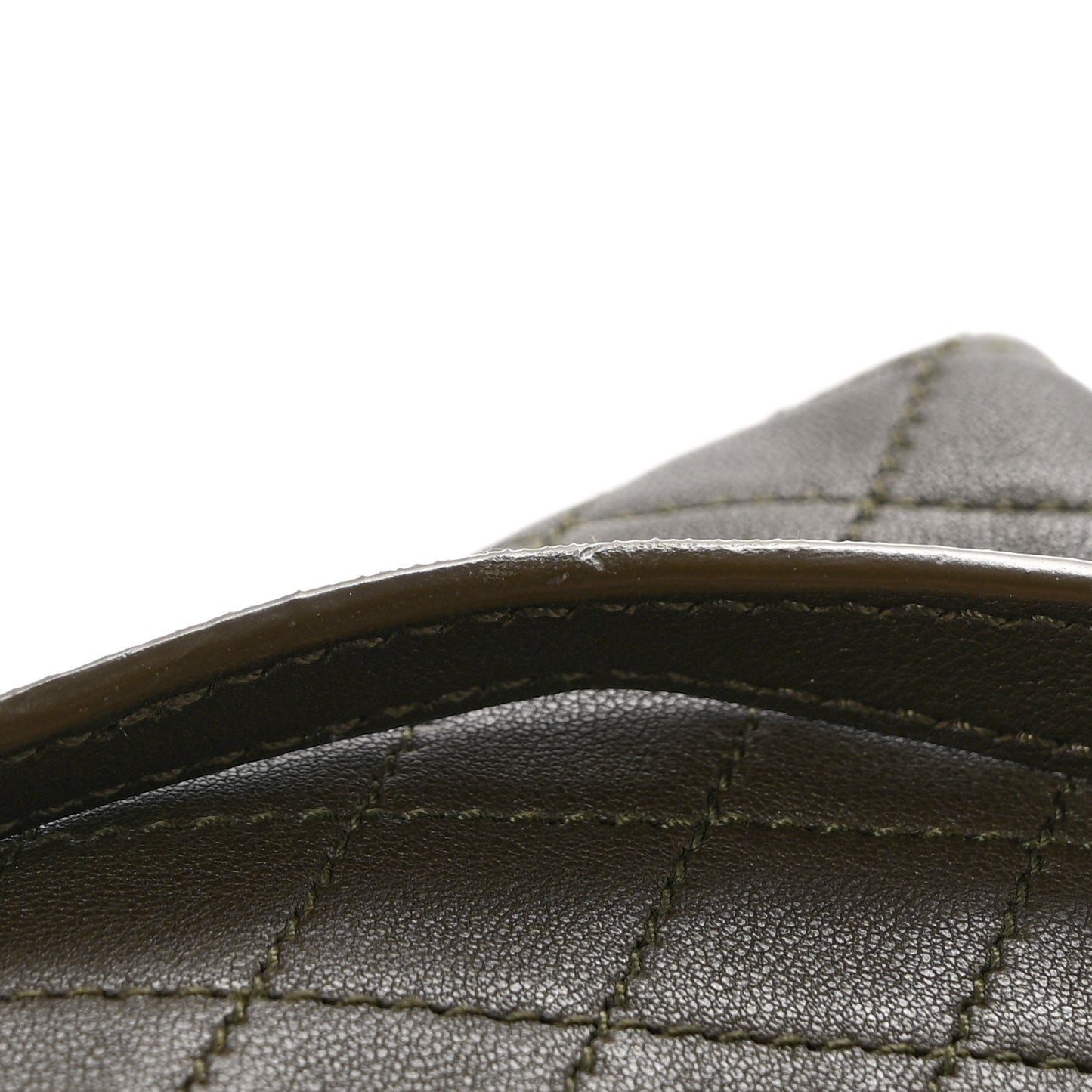 Lambskin Quilted Gaby Zipped Pouch