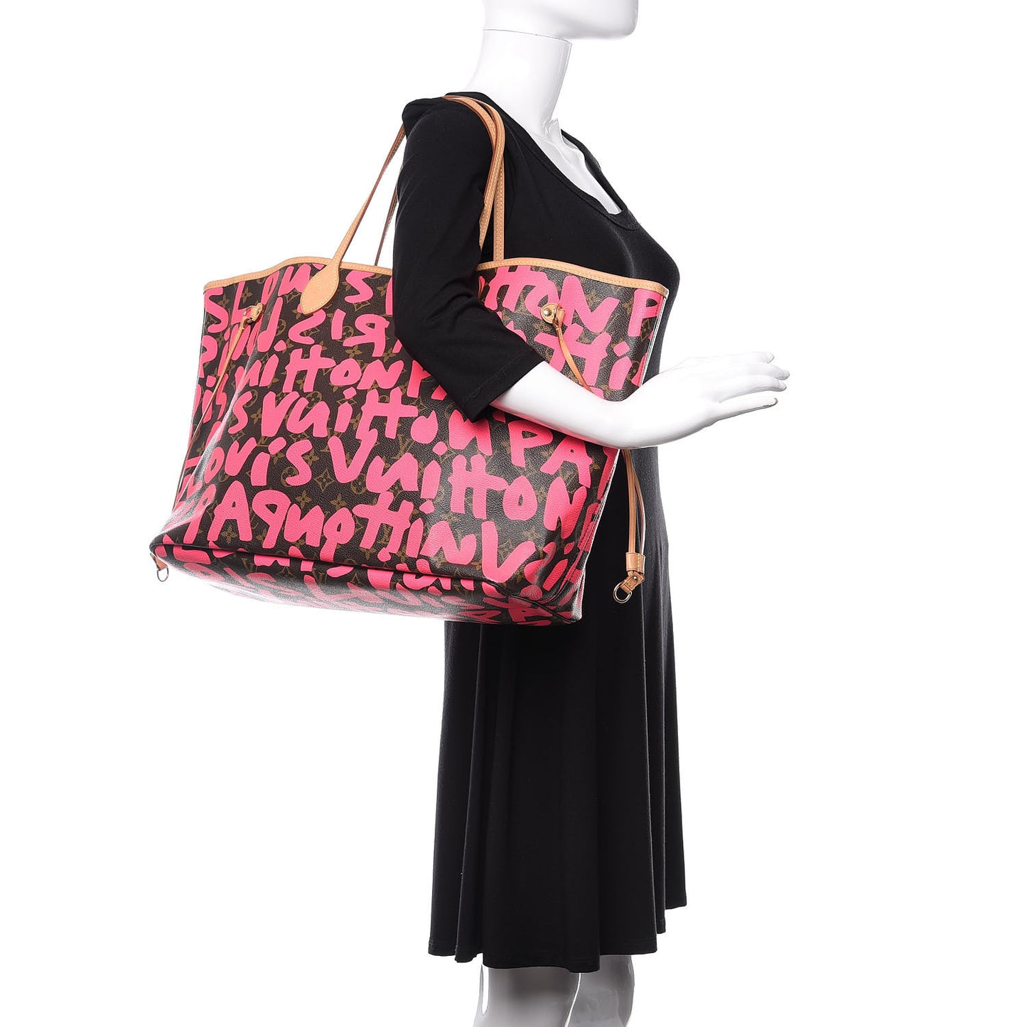 Monogram Graffiti Neverfull GM Fuchsia