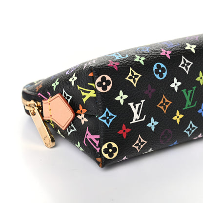 Louis Vuitton Monogram Multicolor Cosmetic Pouch Black Grenade 7 of 8