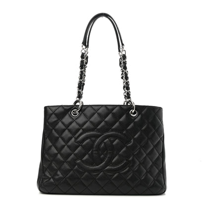 Chanel Caviar Quilted Grand Shopping Tote GST Black 1 of 9