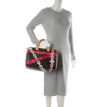 Louis Vuitton Monogram Bay Speedy 30 Rose Ballerine Poppy 2 of 7