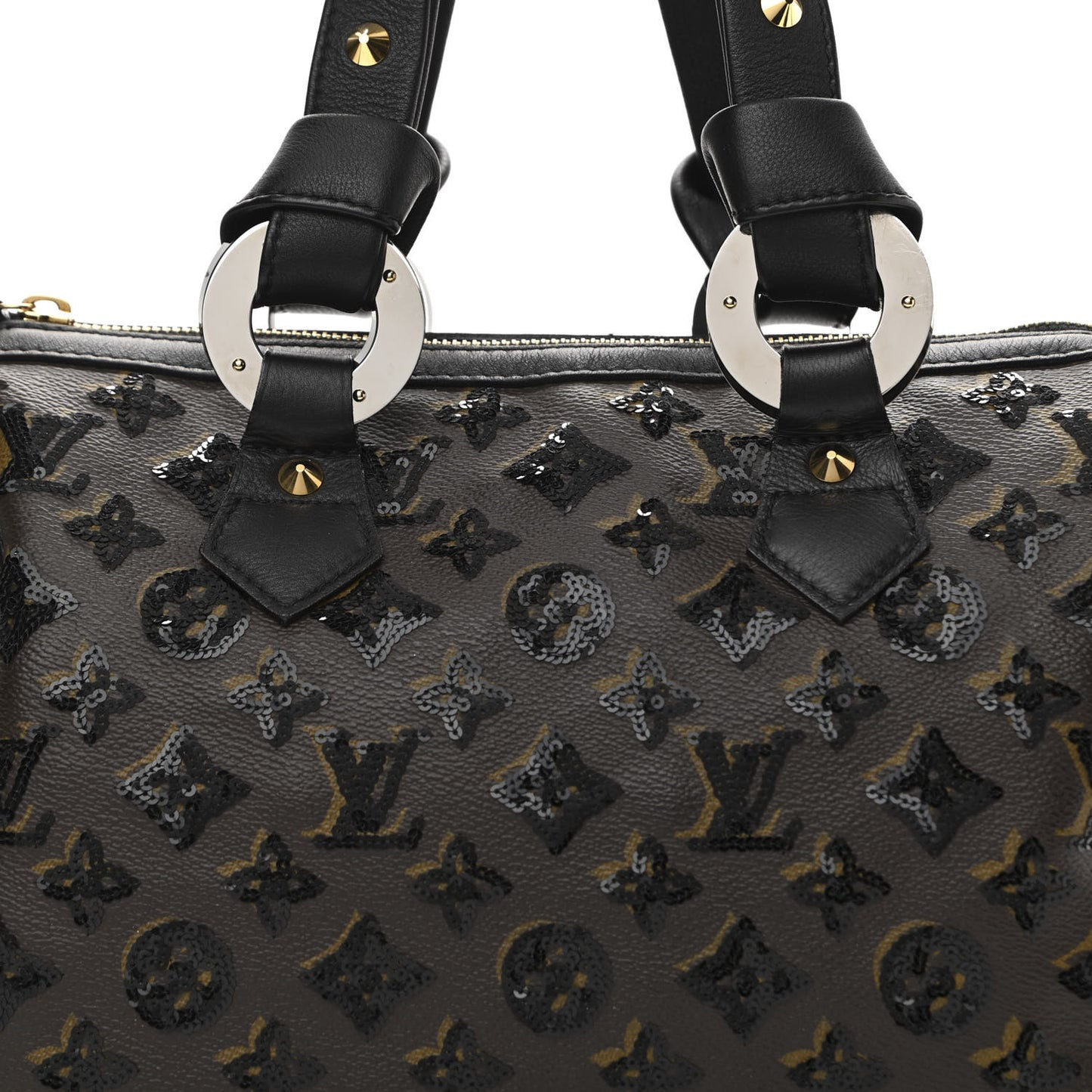 Monogram Sequins Eclipse Speedy 28 Black