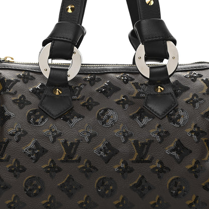 Louis Vuitton Monogram Sequins Eclipse Speedy 28 Black 12 of 12