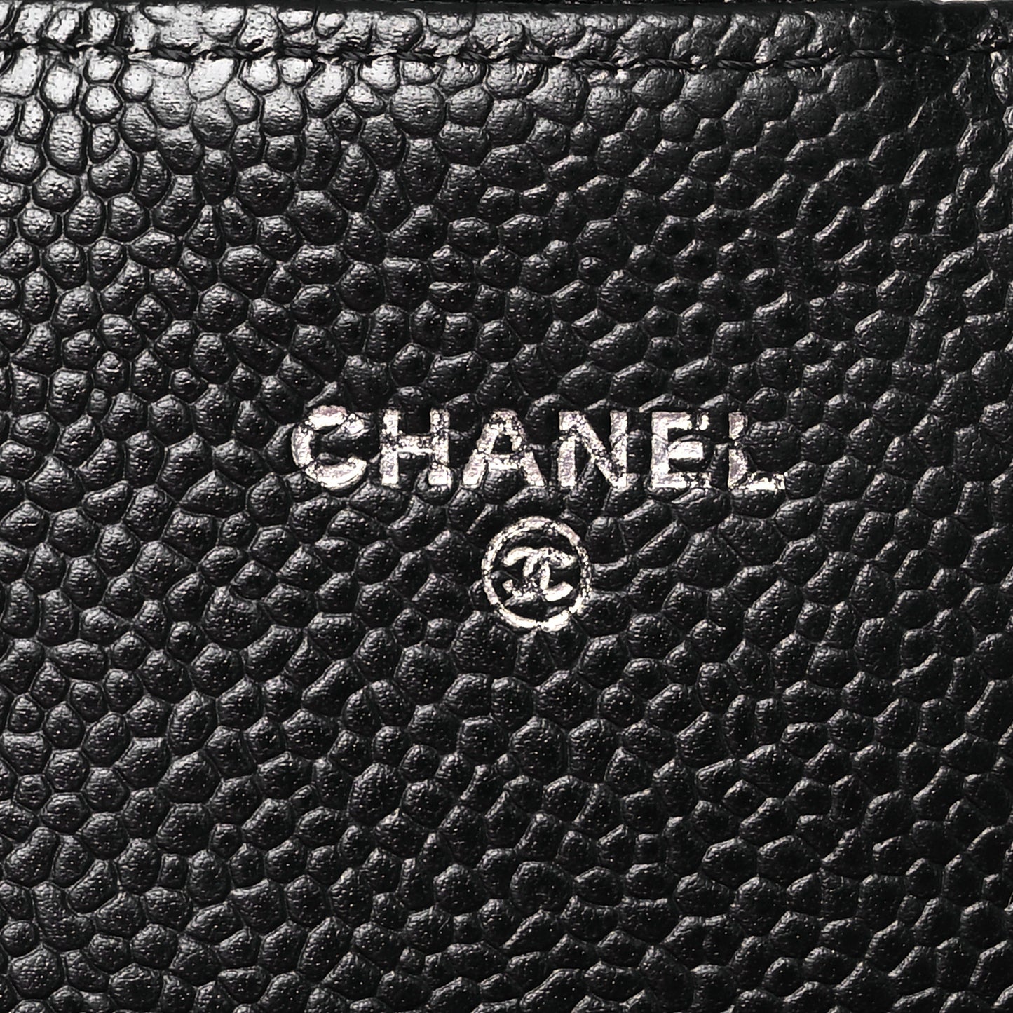 Caviar Quilted Large Gusset Flap Wallet Black