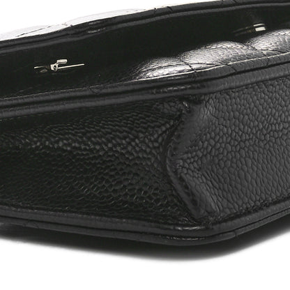 Chanel Caviar Quilted Wallet on Chain WOC Black 10 of 11