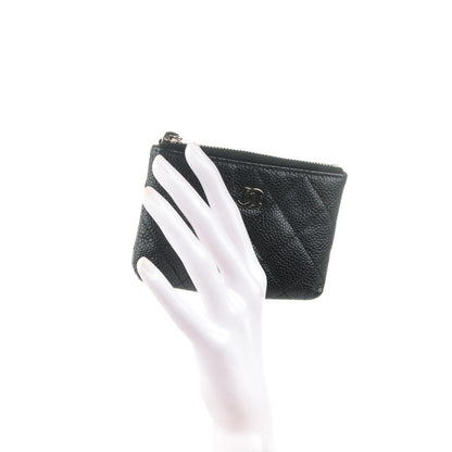 Chanel Caviar Quilted Key Holder Case Black 2 of 7