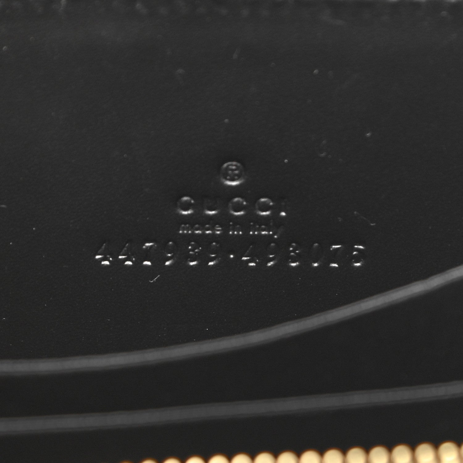 Gucci Guccissima Zip Around Card Case Black 6 of 8