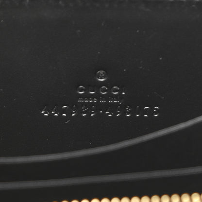 Gucci Guccissima Zip Around Card Case Black 6 of 8