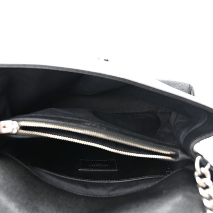 Saint Laurent Grain De Poudre Medium West Hollywood Monogram Fold-Over Black 5 of 10