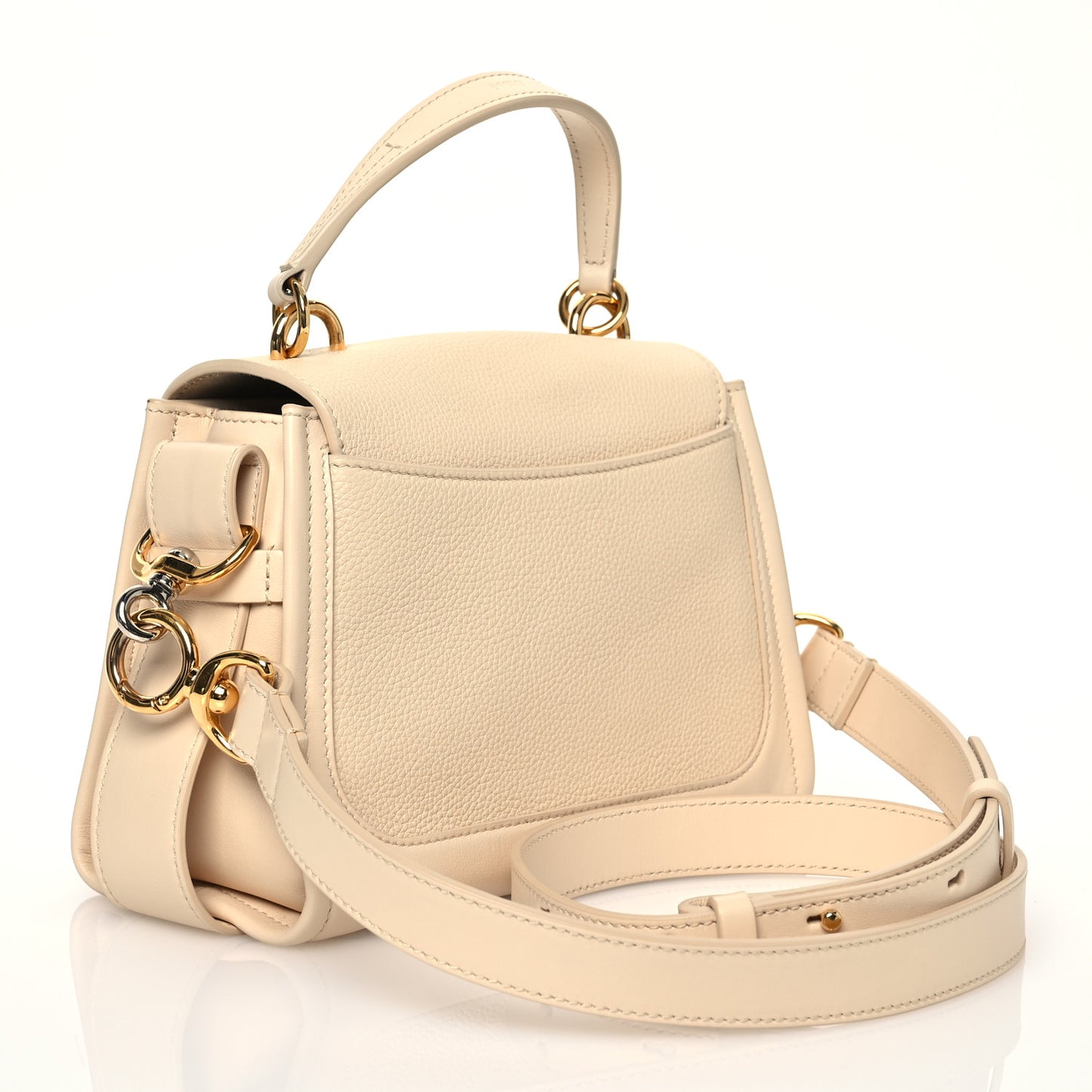 Calfskin Mini Tess Day Bag Sweet Beige