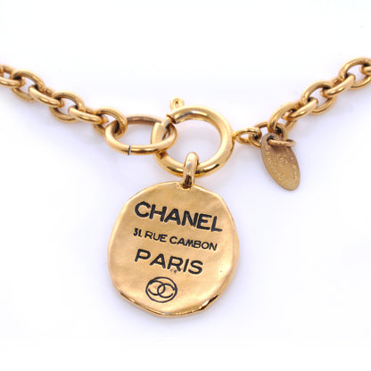 Chanel 31 Rue Cambon Paris CC Necklace Gold 3 of 4