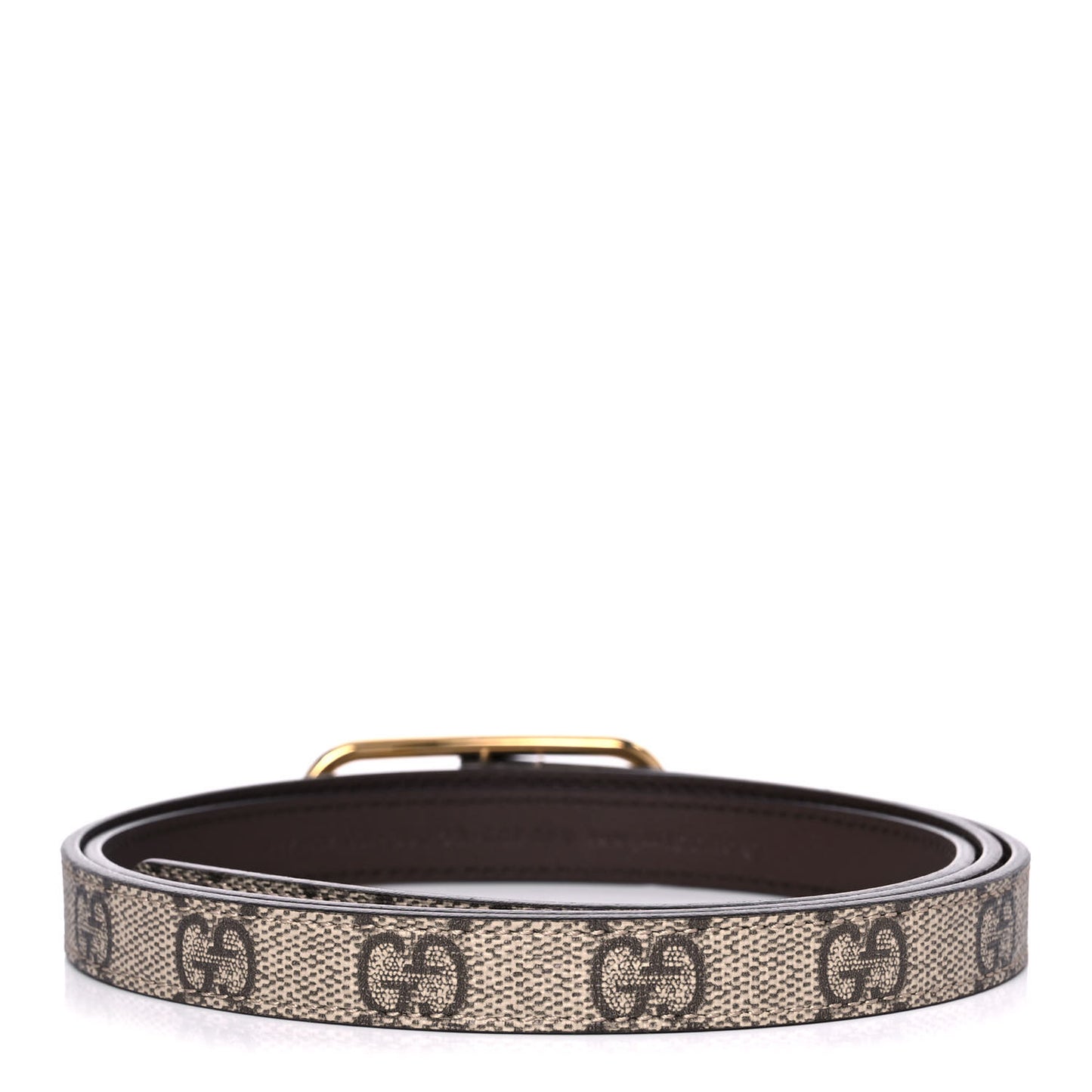 GG Supreme Monogram Jackie 1961 15mm Belt 100 40 Beige Brown