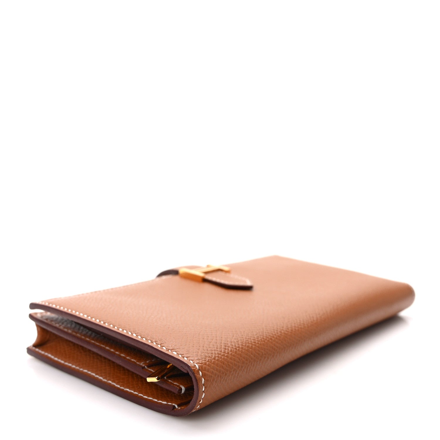 Hermes Epsom Bearn Gusset Wallet Gold 4 of 8