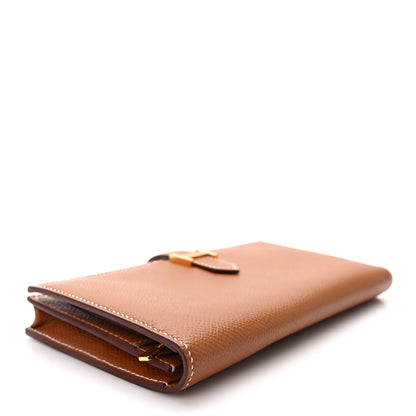 Hermes Epsom Bearn Gusset Wallet Gold 4 of 8