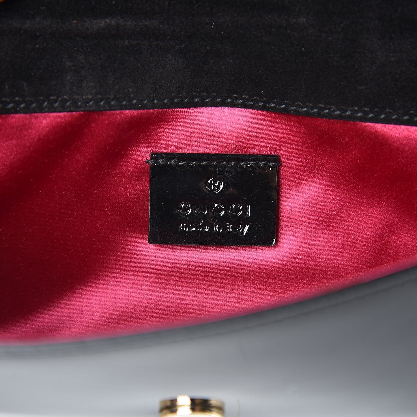 Patent Romy Clutch Black