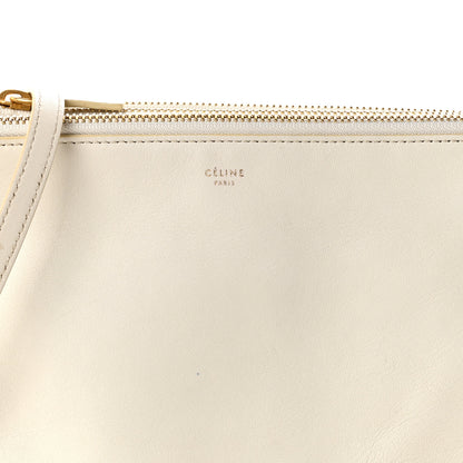 Celine Lambskin Small Trio Crossbody Bag White 9 of 11