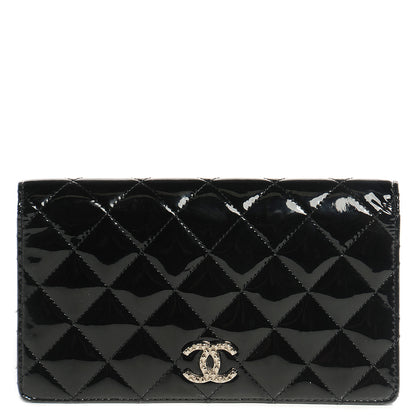 Chanel Patent Brilliant Yen Wallet Black 1 of 8