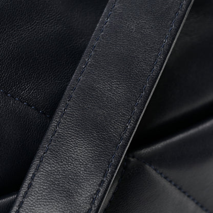Chanel Goatskin Quilted Large Chanel 19 Flap Dark Blue 12 of 13
