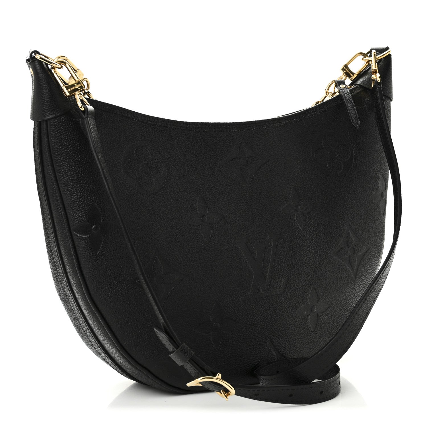 Louis Vuitton Empreinte Monogram Giant Loop Hobo Black 3 of 9