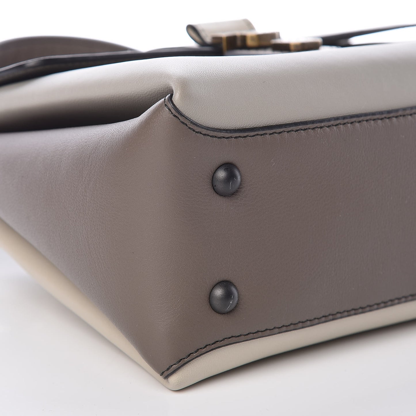Nappa Small Piazza Bag Dark Cement Steel Cement