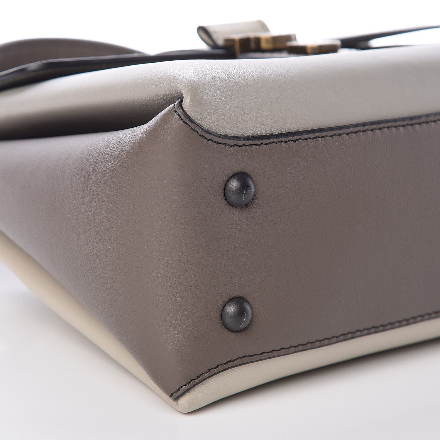 Bottega Veneta Nappa Small Piazza Bag Dark Cement Steel Cement 7 of 8