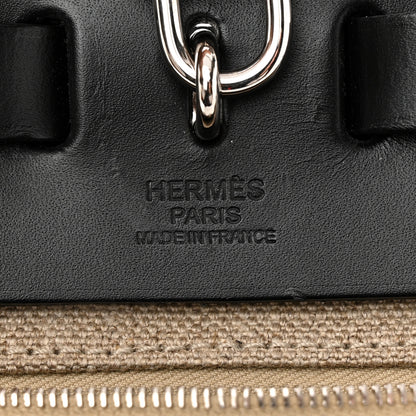 Hermes Military Toile Vache Hunter Herbag Zip Retourne 31 PM Ficelle Black 7 of 11
