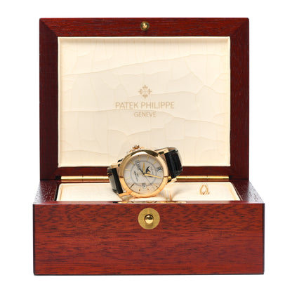 Patek Philippe 18K Yellow Gold Crocodile 36mm Annual Calendar Moonphase Automatic Watch 5150 5 of 5