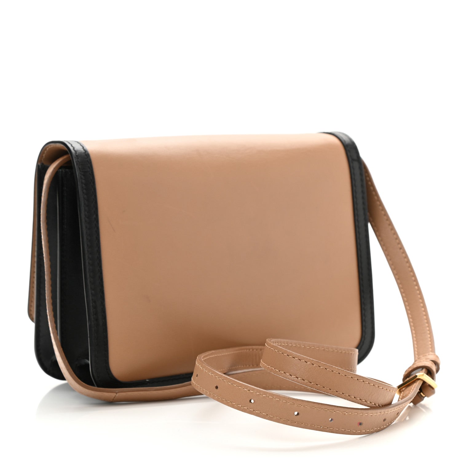 Burberry Calfskin Small TB Envelope Clutch Bag Malt Brown 3 of 9