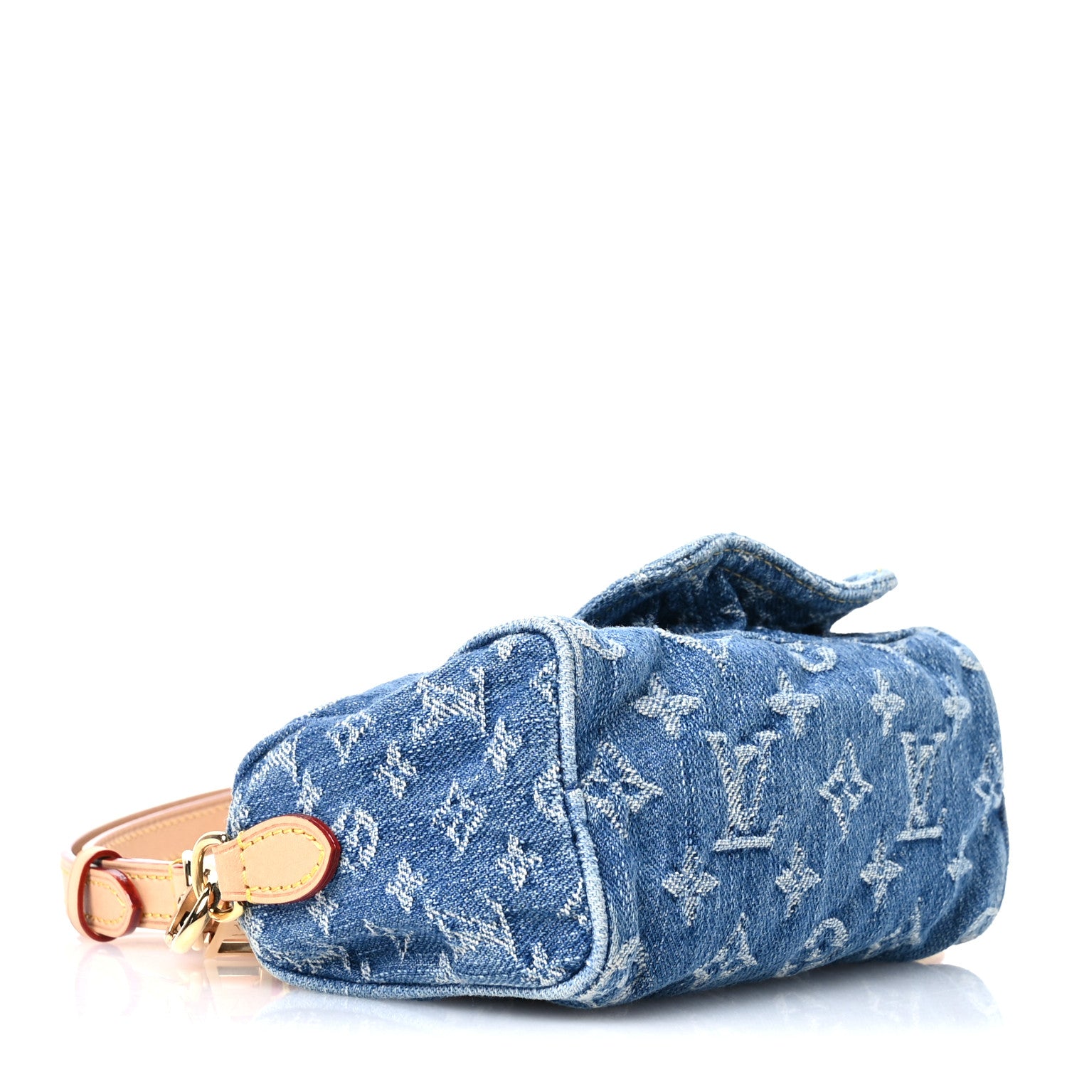 Louis Vuitton Monogram Denim Nano Speedy Blue 4 of 10