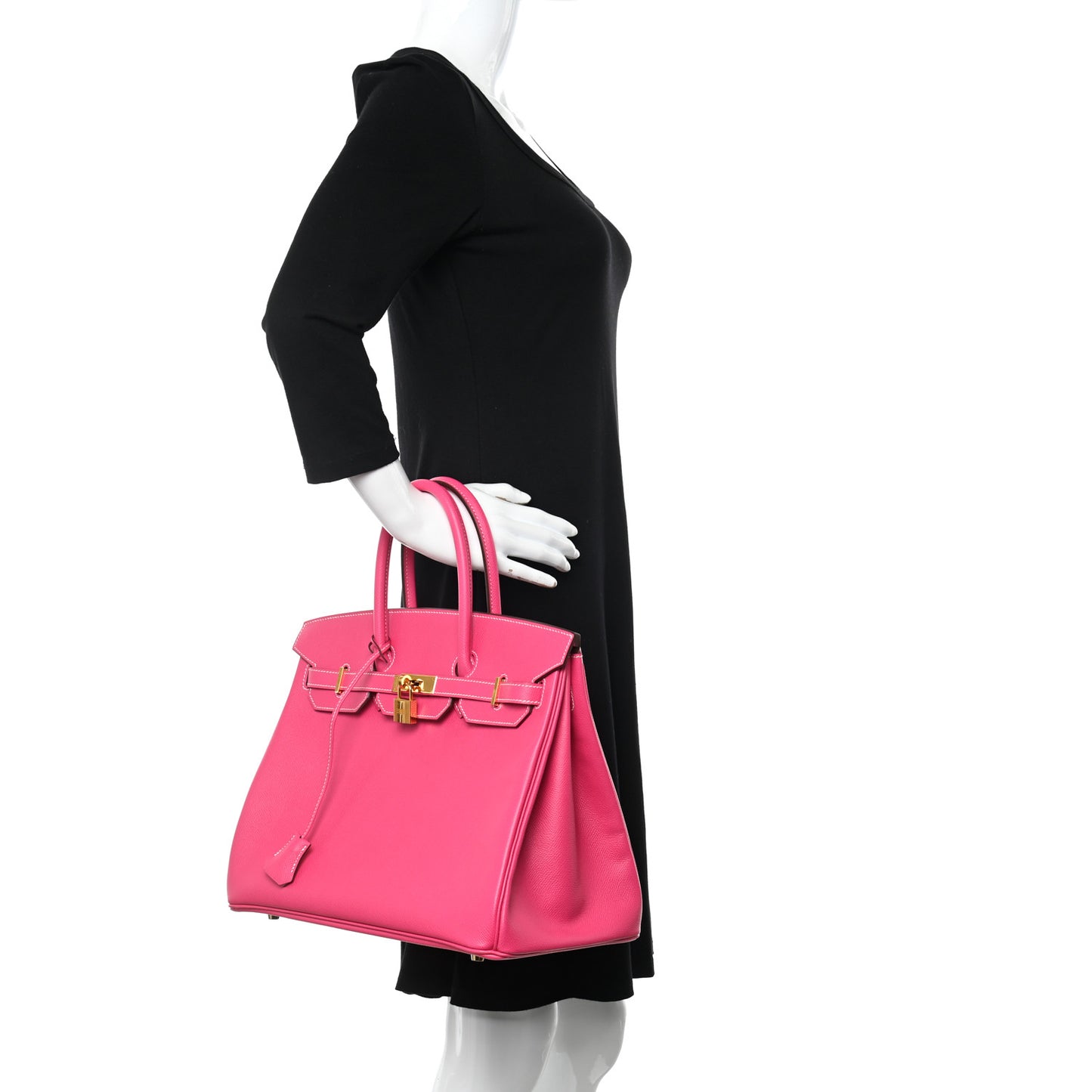 Epsom Birkin 35 Rose Tyrien