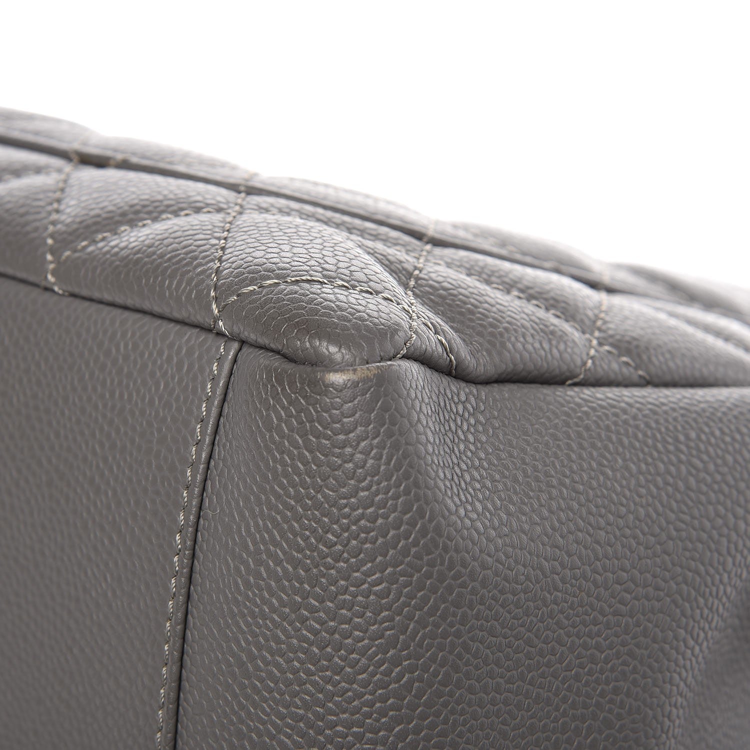 Chanel Caviar Quilted Grand Shopping Tote GST Grey 10 of 12