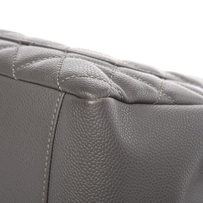 Chanel Caviar Quilted Grand Shopping Tote GST Grey 10 of 12