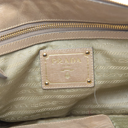 Prada Vitello Shine Antik Satchel Cammeo 6 of 13