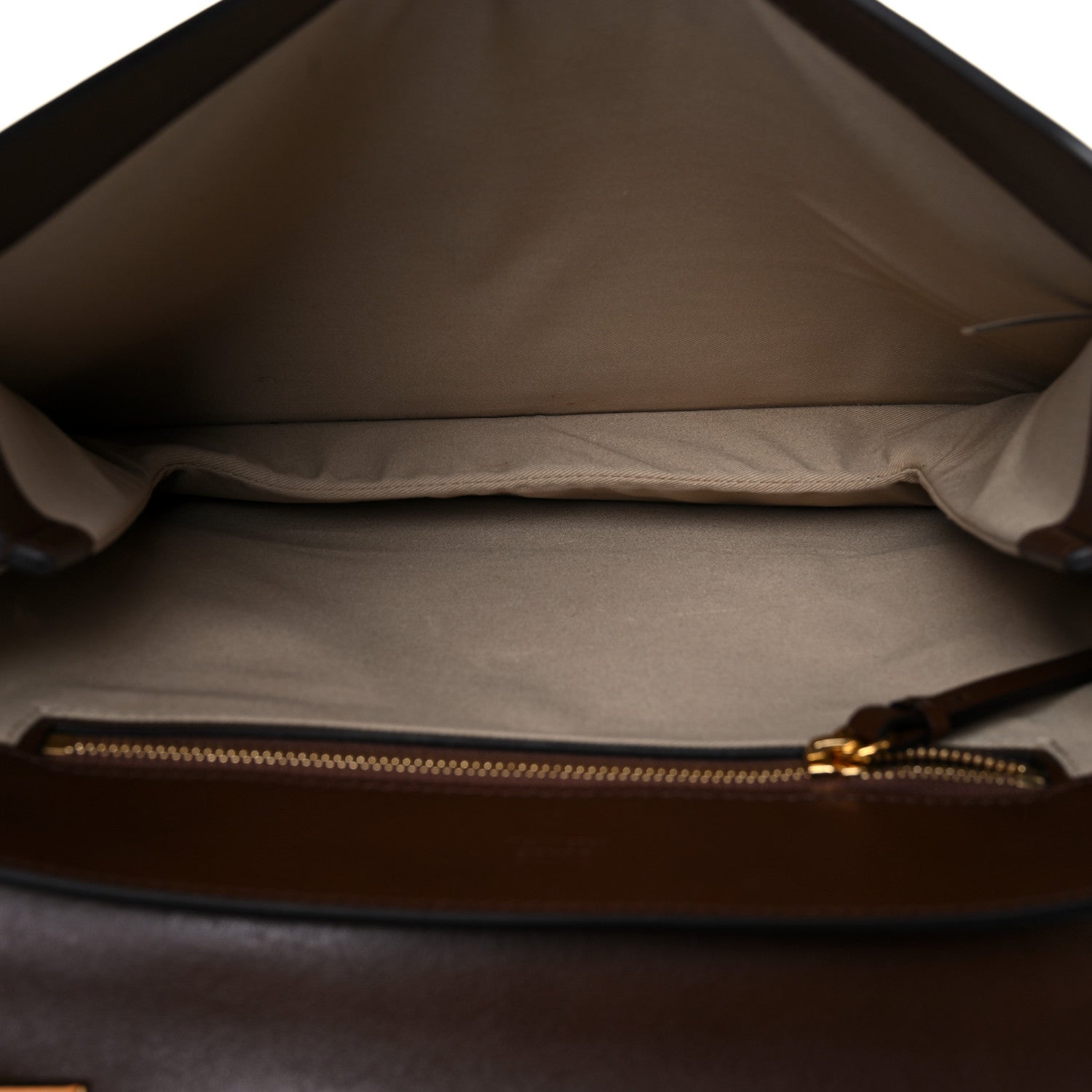 Chloe Calfskin Suede Medium C Shoulder Bag Sharp Brown 5 of 10