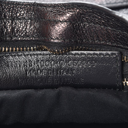 Balenciaga Chevre Gold Metallic Edge Hardware City Black 7 of 7