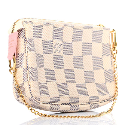 Louis Vuitton Damier Azur 2018 Christmas Animation Mini Pochette Accessories 2 of 6