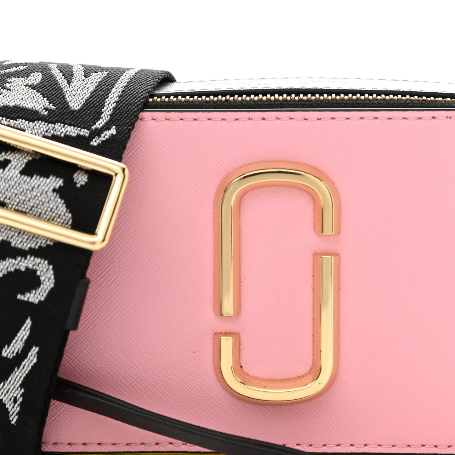 Saffiano Small Snapshot Camera Bag Baby Pink Multicolor